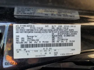 2012 Ford Focus SE with VIN 1FAHP3F26CL443884, listed as a Copart auction lot 51372645 with 127,861 mi miles and Clean Title. Bid and sale history available at DreamBid. Image 12.