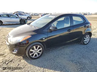 2012 Mazda Mazda2 Touring with VIN JM1DE1LZ7C0140201, listed as a Copart auction lot 88479755 with 139,526 mi miles and Salvage Title. Bid and sale history available at carsss.com. Image 1.