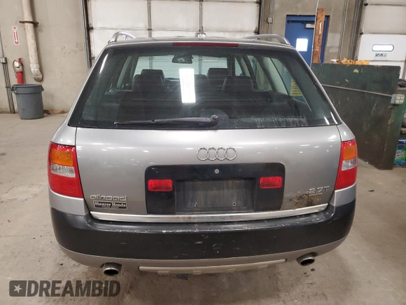 2005 Audi allroad A6 V8 with VIN WA1YD64B45N000576, listed as a Copart auction lot 81767684 with 146,848 mi miles and Salvage Title. Bid and sale history available at DreamBid. Image 6.
