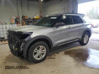 2022 Ford Explorer XLT with VIN 1FMSK8DH4NGB25448, listed as a Copart auction lot 53880595 with 61,705 mi miles and Salvage Title. Bid and sale history available at DreamBid. Image 1.