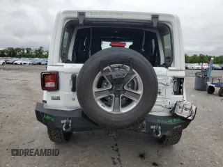 2019 Jeep Wrangler Unlimited Sahara with VIN 1C4HJXEG9KW600644, listed as a Copart auction lot 56193655 with 46,198 mi miles and Salvage title. Bid and sale history available at DreamBid. Image 6.