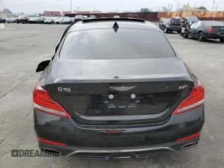 2019 Genesis G70 3.3T Advanced with VIN KMTG34LE0KU037714, listed as a Copart auction lot 69342024 with 55,490 mi miles and Salvage Title. Bid and sale history available at carsss.com. Image 6.