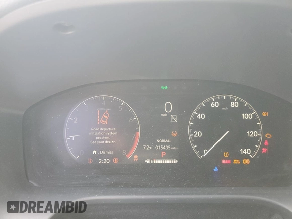 2024 Honda HR-V Sport with VIN 3CZRZ2H59RM726680, listed as a Copart auction lot 55129335 with 15,435 mi miles and Salvage title. Bid and sale history available at DreamBid. Image 9.