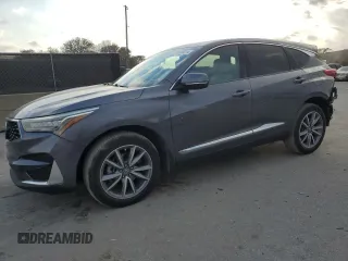 2020 Acura RDX w/Technology Pkg with VIN 5J8TC1H52LL007935, listed as a Copart auction lot 87445014 with 62,447 mi miles and Salvage Title. Bid and sale history available at carsss.com. Image 1.