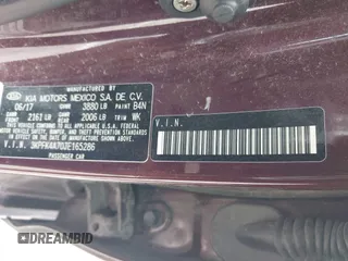 2018 Kia Forte LX with VIN 3KPFK4A70JE165286, listed as a IAAI auction lot 42128779 with 124,348 mi miles. Bid and sale history available at carsss.com. Image 9.