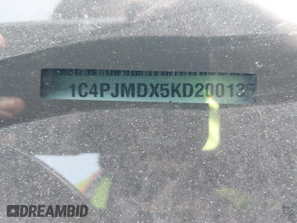 2019 Jeep Cherokee Limited with VIN 1C4PJMDX5KD200135, listed as a IAAI auction lot 42346562 with 94,677 mi miles and . Bid and sale history available at DreamBid. Image 16.