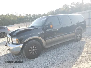 2000 Ford Excursion Limited with VIN 1FMNU42S3YEC00543, listed as a Copart auction lot 75047064 with 257,298 mi miles and Salvage Title. Bid and sale history available at DreamBid. Image 1.