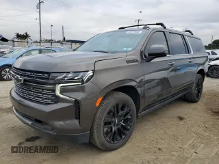 2021 Chevrolet Suburban High Country with VIN 1GNSKGKL0MR188370, listed as a Copart auction lot 53815855 with 53,881 mi miles and Salvage Title. Bid and sale history available at carsss.com. Image 1.