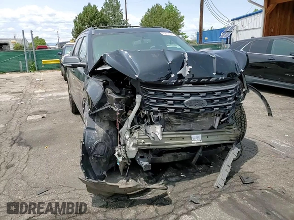 2017 Ford Explorer XLT with VIN 1FM5K7D82HGD55484, listed as a Copart auction lot 59171425 with 164,225 mi miles and Salvage title. Bid and sale history available at DreamBid. Image 12.