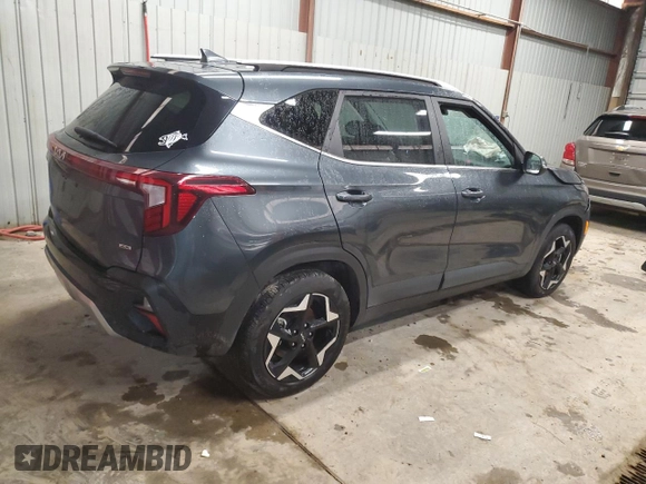 2024 Kia Seltos EX with VIN KNDERCAA4R7574612, listed as a Copart auction lot 52595675 with 12,525 mi miles and Salvage Title. Bid and sale history available at carsss.com. Image 3.