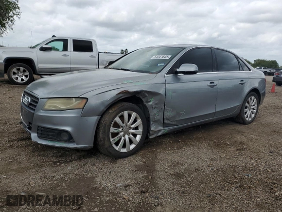 2011 Audi A4 Premium Plus with VIN WAUFFAFL4BA098850, listed as a Copart auction lot 54441645 with 145,293 mi miles and Salvage title. Bid and sale history available at DreamBid. Image 1.