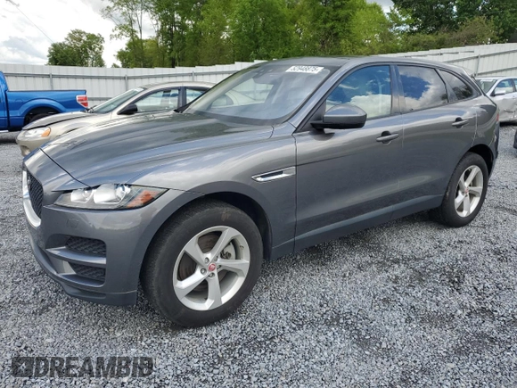 2017 Jaguar F-Pace 35t Premium with VIN SADCJ2BVXHA059128, listed as a Copart auction lot 52948875 with 108,469 mi miles and Clean Title. Bid and sale history available at DreamBid. Image 1.