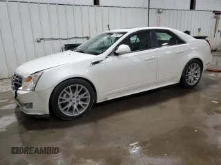 2012 Cadillac CTS Premium with VIN 1G6DS5E35C0120346, listed as a Copart auction lot 43354535 with 121,196 mi miles and Salvage Title. Bid and sale history available at DreamBid. Image 1.
