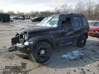 2007 Jeep Liberty Sport with VIN 1J4GK48KX7W648601, listed as a Copart auction lot 45710225 with 201,522 mi miles and Salvage Title. Bid and sale history available at carsss.com. Image 1.