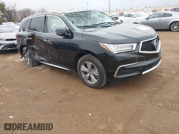 2020 Acura MDX with VIN 5J8YD3H39LL017701, listed as a IAAI auction lot 41486888 with 21,687 mi miles. Bid and sale history available at carsss.com. Image 1.