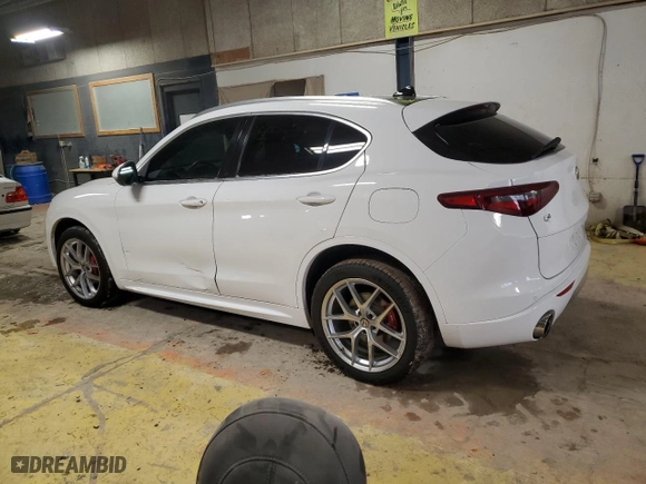 2021 Alfa Romeo Stelvio Ti with VIN ZASPAKBN1M7D17001, listed as a Copart auction lot 45541955 with 54,867 mi miles and Salvage Title. Bid and sale history available at carsss.com. Image 2.
