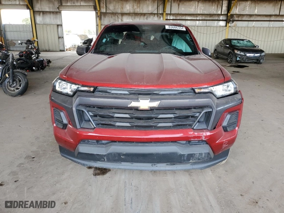 2023 Chevrolet Colorado 2WD LT with VIN 1GCGSCEC5P1222809, listed as a Copart auction lot 86005484 with 27,857 mi miles and Salvage Title. Bid and sale history available at carsss.com. Image 5.