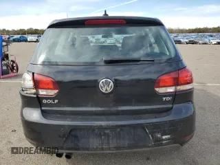 2012 Volkswagen Golf TDI with VIN WVWNM7AJ8CW302793, listed as a Copart auction lot 45277555 with 128,113 mi miles and Salvage title. Bid and sale history available at DreamBid. Image 6.