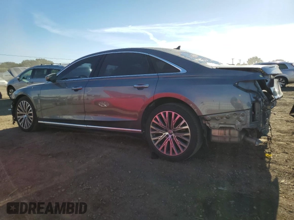 2020 Audi A8 с VIN WAU8EAF81LN002559, выставлен на аукционе Copart как лот 81567644 с пробегом 29 458 миль миль и Списание • Salvage title. История ставок и продаж доступна на DreamBid. Изображение 2.