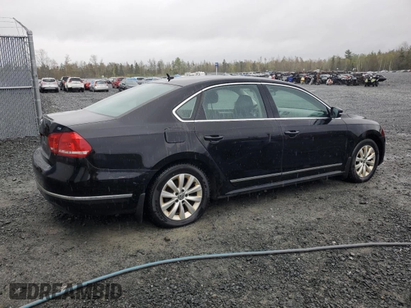 2014 Volkswagen Passat with VIN 1VWAN7A37EC086546, listed as a Copart auction lot 57513595 with 201,309 mi miles and Clean title. Bid and sale history available at DreamBid. Image 3.
