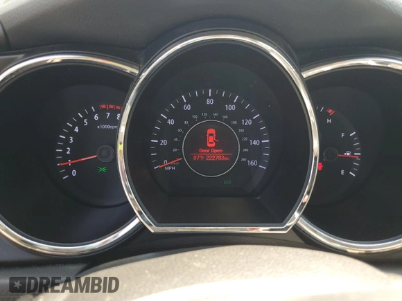 2013 Kia Optima EX z VIN 5XXGN4A76DG238524, wystawiony jako Copart lot #61541595 z przebiegiem 222 783 mil mil oraz Szkoda całkowita • Salvage title. Historia ofert i sprzedaży dostępna na DreamBid. Obrazek 9.