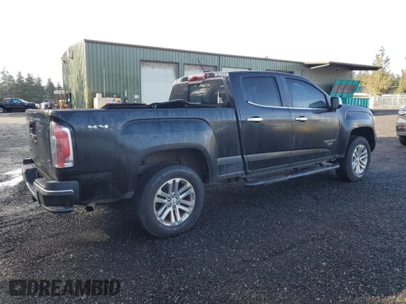 2015 GMC Canyon 4WD SLT with VIN 1GTG6CE37F1270301, listed as a Copart auction lot 47665365 with 135,300 mi miles and Salvage Title. Bid and sale history available at carsss.com. Image 3.