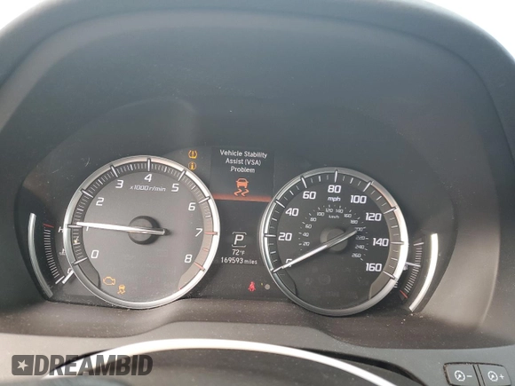 2014 Acura MDX with VIN 5FRYD4H25EB038111, listed as a Copart auction lot 53958975 with 169,593 mi miles and Clean Title. Bid and sale history available at carsss.com. Image 9.