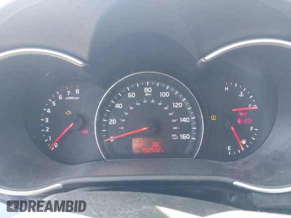 2014 Kia Sorento LX with VIN 5XYKT3A69EG454267, listed as a IAAI auction lot 41865480 with 150,922 mi miles. Bid and sale history available at carsss.com. Image 7.