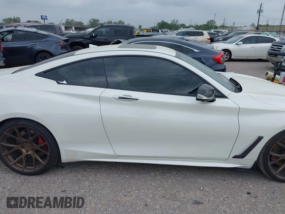 2017 Infiniti Q60 Red Sport 400 with VIN JN1FV7EK8HM610878, listed as a IAAI auction lot 41912063 with 93,680 mi miles and . Bid and sale history available at carsss.com. Image 13.