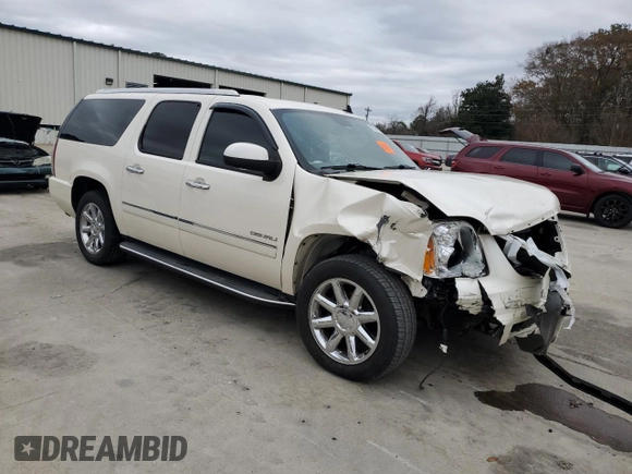 2012 GMC Yukon XL Denali with VIN 1GKS2MEF5CR284219, listed as a Copart auction lot 85585714 with 202,387 mi miles and Salvage Title. Bid and sale history available at carsss.com. Image 4.