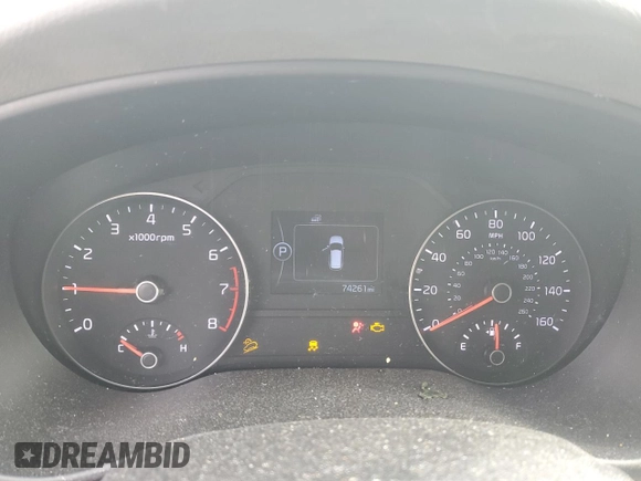 2018 Kia Sportage EX with VIN KNDPN3AC5J7413292, listed as a Copart auction lot 46639295 with 74,261 mi miles and Salvage Title. Bid and sale history available at DreamBid. Image 9.