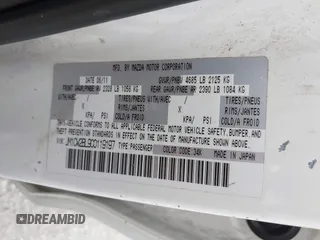 2012 Mazda 5 Sport с VIN JM1CW2BL9C0119197, выставлен на аукционе IAAI как лот 42075861 с пробегом 188 681 миль миль и . История ставок и продаж доступна на DreamBid. Изображение 9.