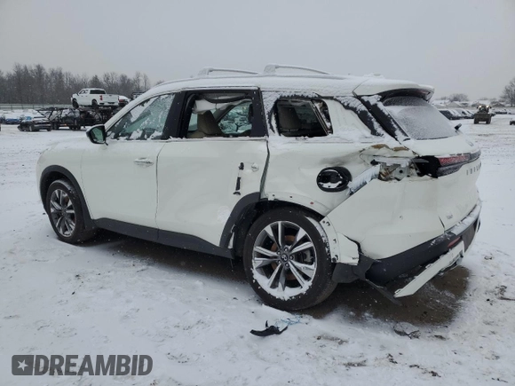 2024 Infiniti QX60 Luxe z VIN 5N1DL1FS5RC339335, wystawiony jako Copart lot #86246554 z przebiegiem 9 516 mil mil oraz Szkoda całkowita • Salvage title. Historia ofert i sprzedaży dostępna na DreamBid. Obrazek 2.