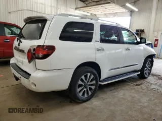 2019 Toyota Sequoia Limited with VIN 5TDJY5G14KS169284, listed as a Copart auction lot 59687854 with 81,162 mi miles and Salvage Title. Bid and sale history available at carsss.com. Image 3.