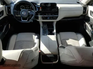 2022 Nissan Pathfinder Platinum with VIN 5N1DR3DK2NC219080, listed as a Copart auction lot 45295135 with 47,830 mi miles and Salvage Title. Bid and sale history available at carsss.com. Image 8.