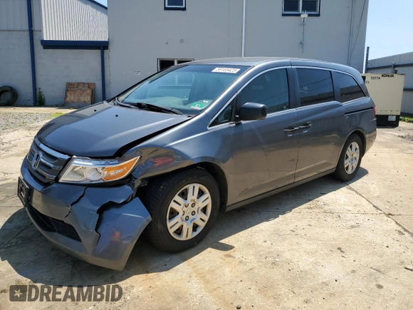 2012 Honda Odyssey LX z VIN 5FNRL5H2XCB147224, wystawiony jako Copart lot #59165425 z przebiegiem 214 730 mil mil oraz Szkoda całkowita • Salvage title. Historia ofert i sprzedaży dostępna na DreamBid. Obrazek 1.