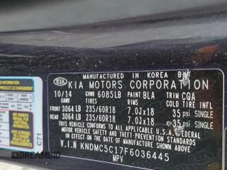 2015 Kia Sedona SX with VIN KNDMC5C17F6036445, listed as a Copart auction lot 43666375 with 143,470 mi miles and Clean Title. Bid and sale history available at carsss.com. Image 13.
