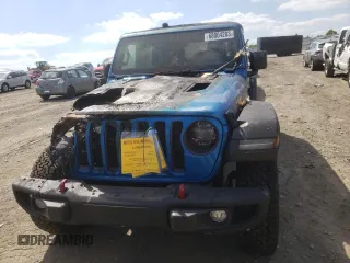 2022 Jeep Wrangler Unlimited Rubicon with VIN 1C4JJXFM7NW237044, listed as a Copart auction lot 68004203 with Not provided miles and Salvage title. Bid and sale history available at DreamBid. Image 5.