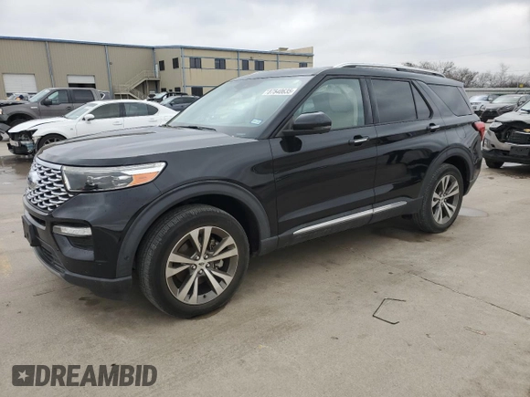 2020 Ford Explorer Platinum z VIN 1FM5K8HC0LGA60137, wystawiony jako Copart lot #87540635 z przebiegiem 24 929 mil mil oraz Szkoda całkowita • Salvage title. Historia ofert i sprzedaży dostępna na DreamBid. Obrazek 1.