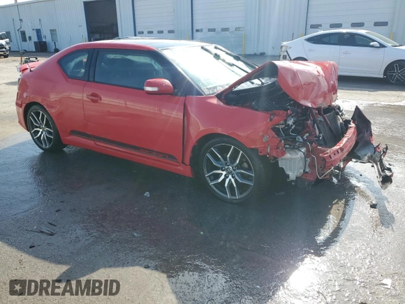 2014 Scion tC with VIN JTKJF5C76E3074921, listed as a Copart auction lot 43088455 with 230,589 mi miles and Salvage Title. Bid and sale history available at carsss.com. Image 4.