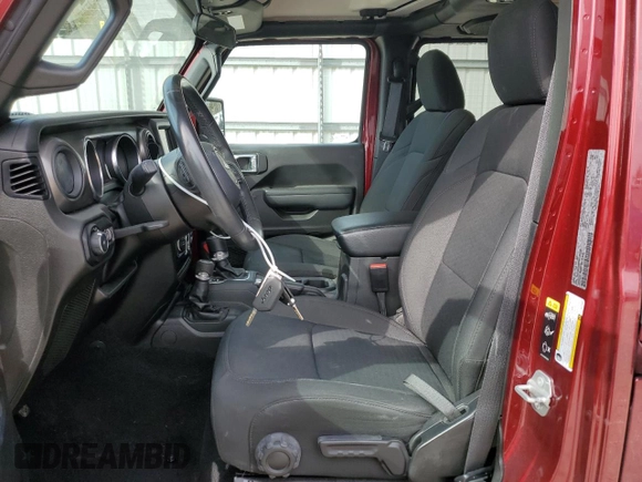 2022 Jeep Wrangler Unlimited Sport S with VIN 1C4HJXDG5NW120932, listed as a Copart auction lot 49704795 with 60,514 mi miles and Salvage Title. Bid and sale history available at DreamBid. Image 7.