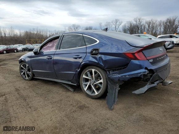 2022 Hyundai Sonata SEL Plus with VIN 5NPEJ4J25NH140789, listed as a Copart auction lot 47568795 with 83,231 mi miles and Salvage Title. Bid and sale history available at carsss.com. Image 2.