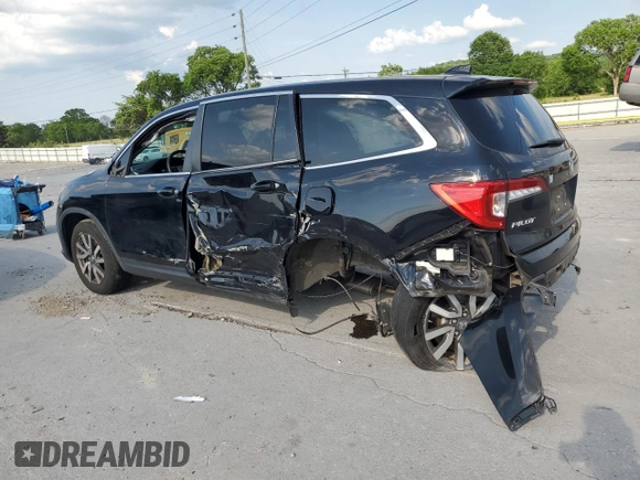 2021 Honda Pilot EX-L z VIN 5FNYF5H54MB038661, wystawiony jako Copart lot #55385035 z przebiegiem 56 686 mil mil oraz Szkoda całkowita • Salvage title. Historia ofert i sprzedaży dostępna na DreamBid. Obrazek 2.