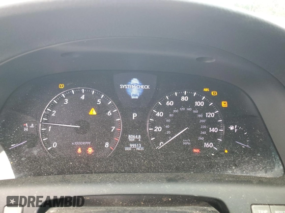 2011 Lexus LS 460 with VIN JTHBL5EF6B5105009, listed as a Copart auction lot 56377035 with 99,513 mi miles and Salvage title. Bid and sale history available at DreamBid. Image 9.