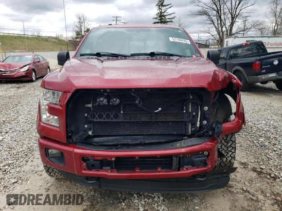 2015 Ford F-150 XLT with VIN 1FTEW1EP7FFD05405, listed as a Copart auction lot 52790425 with 212,060 mi miles and Salvage Title. Bid and sale history available at carsss.com. Image 5.