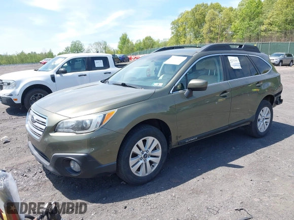 2015 Subaru Outback Premium z VIN 4S4BSACC5F3221045, wystawiony jako IAAI lot #42252002 z przebiegiem 106 873 mil mil oraz . Historia ofert i sprzedaży dostępna na DreamBid. Obrazek 2.