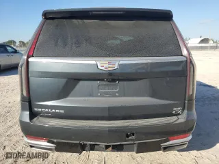2021 Cadillac Escalade Premium Luxury with VIN 1GYS4CKL0MR187838, listed as a Copart auction lot 80259484 with 152,906 mi miles and Salvage Title. Bid and sale history available at carsss.com. Image 6.