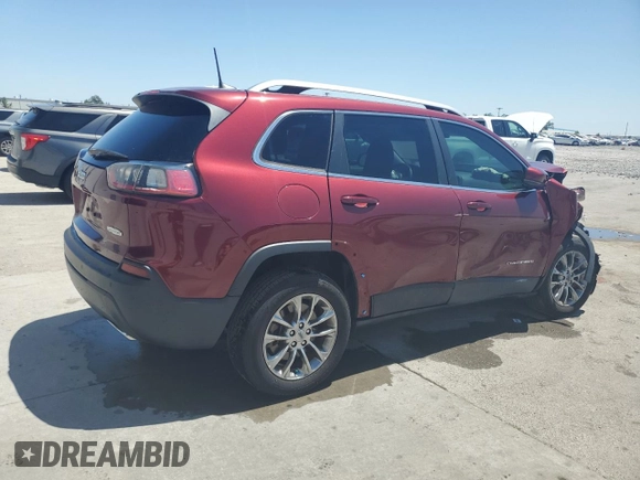 2021 Jeep Cherokee Latitude Lux z VIN 1C4PJLMX4MD112156, wystawiony jako Copart lot #53464955 z przebiegiem 11 822 mil mil oraz Nie do naprawy • Non repairable. Historia ofert i sprzedaży dostępna na DreamBid. Obrazek 3.