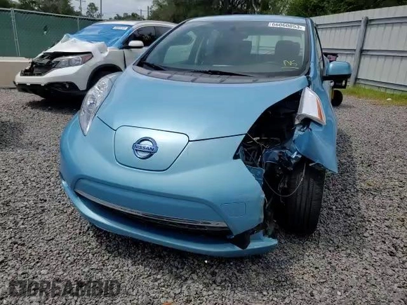 2015 Nissan LEAF SV with VIN 1N4AZ0CP9FC316237, listed as a Copart auction lot 66060053 with 48,475 mi miles. Bid and sale history available at carsss.com. Image 11.
