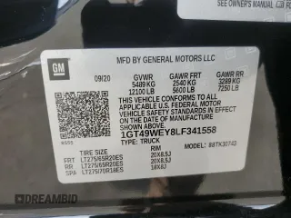 2020 GMC Sierra 3500HD Denali z VIN 1GT49WEY8LF341558, wystawiony jako Copart lot #42609425 z przebiegiem 70 658 mil mil oraz Szkoda całkowita • Salvage title. Historia ofert i sprzedaży dostępna na DreamBid. Obrazek 12.